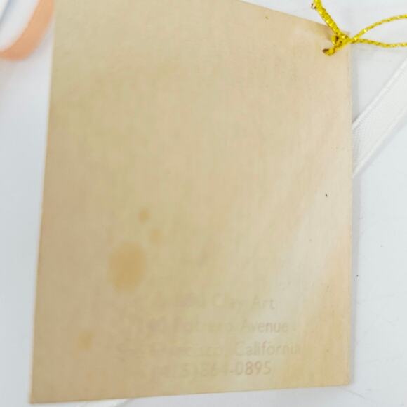 Clay Art About Face Line Ceramic Mask 7" Flapper Girl Blue Star Snowflake Face - Picture 5 of 8